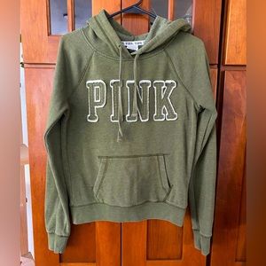 Victoria’s Secret PINK hoodie. Olive green